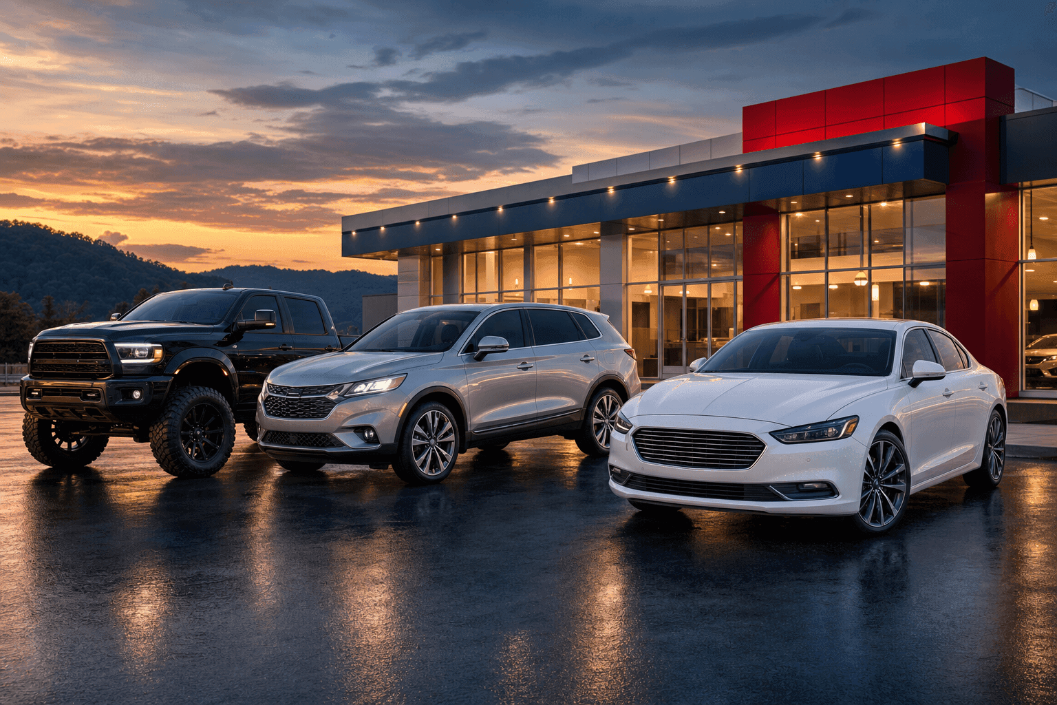 Camionetas y SUVs usados en el lote de Renn Kirby Charles Town Auto